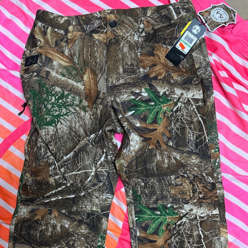 Under Armour Men's Realtree Camo Cargo Pants - Brown Green
